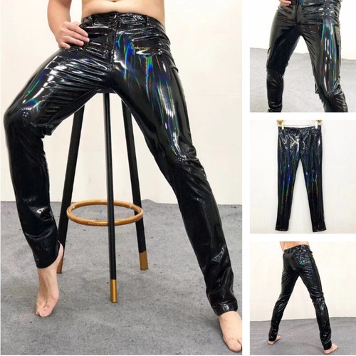 Hommes fit brillant faux cuir - hommes,