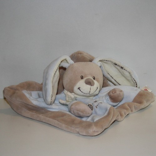Doudou lapin nicotoy marron - lapin,