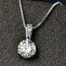 2.10Ct Rond Simulé Pendentif
