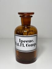 Bouteille de pharmacie verre