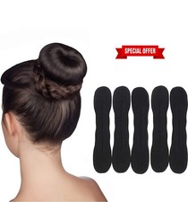 5 Pcs Outil Chignon Mesh Noir