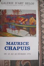 affiche  de peintre  de  galerie  de maurice chapuis de 1976