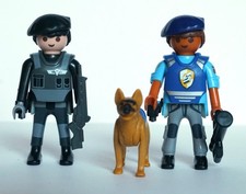 PLAYMOBIL Policiers / maitre chien / forces spéciales / bélier