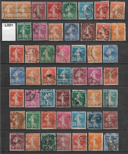 Lot timbres semeuse - lot, 50
