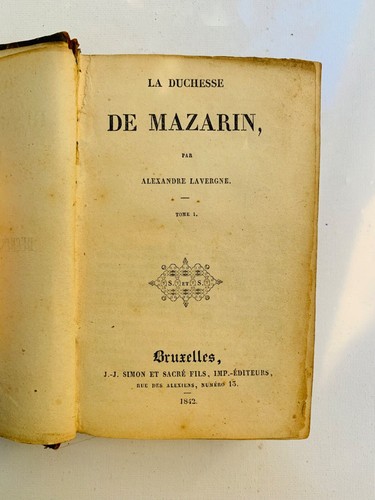 Duchesse mazarin - de,