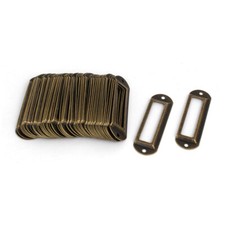 Tiroir bureau Porte-étiquette Label Bronze Frame ton 70mm x 21mm 50Pcs