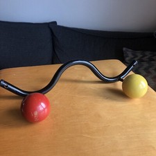 Porte-manteau / Patère 2 Boules Bois Multicolore Vintage