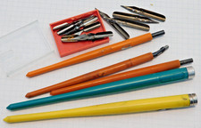 LOT 5x conté 1770 1775 blanzy PORTE PLUME à encre CALIGRAPHIE Baignol et Farjon