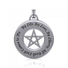 Pendentif Pentacle Wiccan En