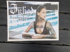 POSTER CALENDAR 2013 INKED TATTOO NAKED GIRLS 16 PAGES 30 x 23 cm 11,8 x 9,1 inc