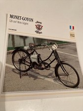 Monet Goyon 120 cm3 moto légère 1922 carte moto de collection Atlas France