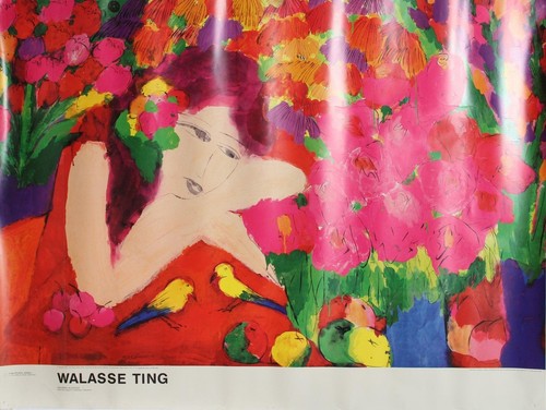 Walasse ting dame aux fleurs - walasse,