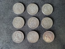 Lot de 9 Pièces 5 Francs