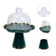  Presentoir A Gateau Avec Cloche Plat À Support De Gâteau Céramique Bac