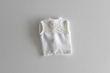 Chemisier blanc poupée Cricket American Character Fan Club Toots Snouky #14152