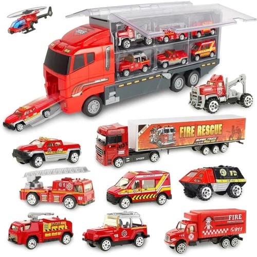 Mini camion pompier jouet - mini,