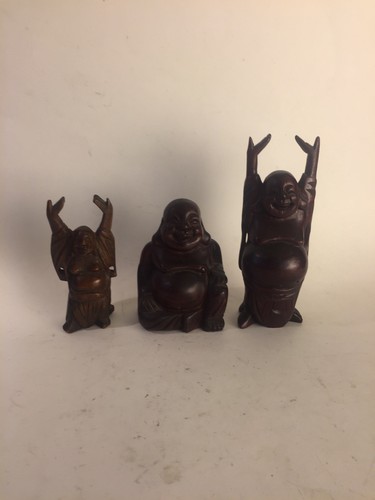 Lot three miniature wooden - miniature,