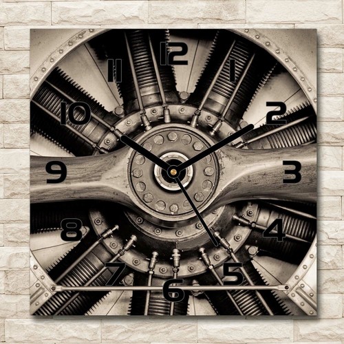 Tulup horloge murale verre - horloge,