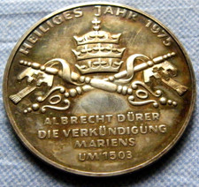 ALLEMAGNE GRANDE MEDAILLE ARGENT ANNEE SAINTE HEILIGES JAHR 1975 ALBRECHT DURER