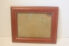 cadre photo art déco en cuir