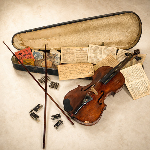 C1925 german violin outfit - c1925,