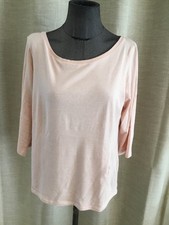 Très Beau Tee Shirt Coton Rose Clair Majestic Filatures 38 Tbe