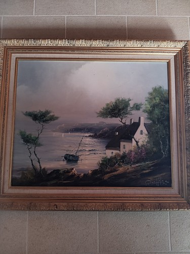 Tableau huile sur toile - tableau, par