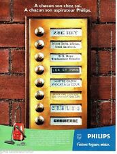 PUBLICITE ADVERTISING 106  1998   aspirateur turbomax de Philips