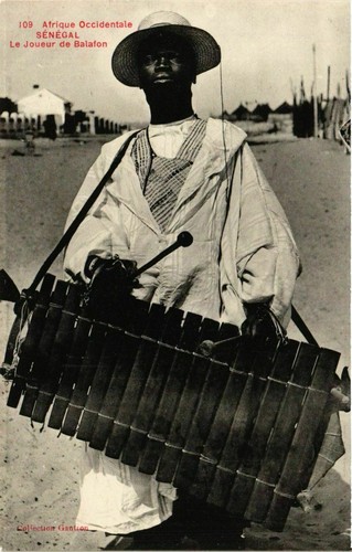 Cpa senegal jouer de - senegal,