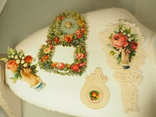 4 CHROMOS LITHOGRAPHIES ANCIENS ANTIQUE CHROMOS