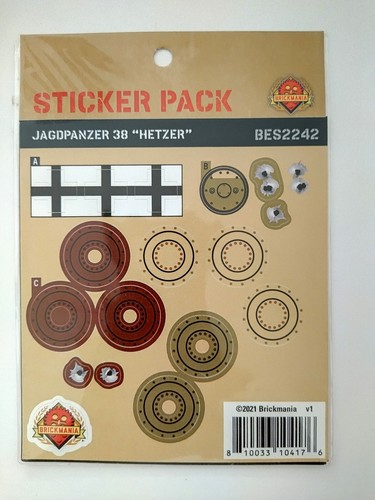 Brickmania ww2 sticker sheet - brickmania,