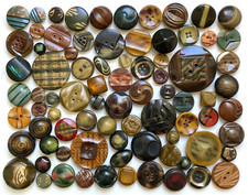 Lot de 80 boutons vintage -