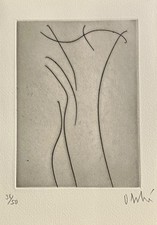 Olivier Debré gravure originale signée art abstrait art abstraction abstract art