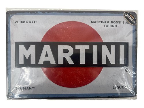 Plaque enseigne martini fer - en,