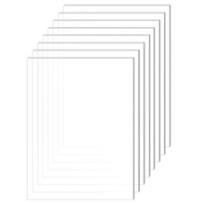 8 Pièces Plaque Acrylique Transparente D'Épaisseur - Panneaux En Plexiglas Po...