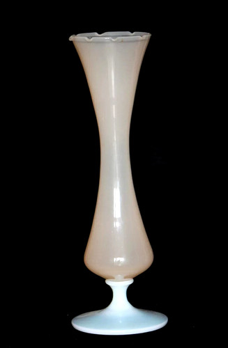 Opaline rose vase haut - , vintage