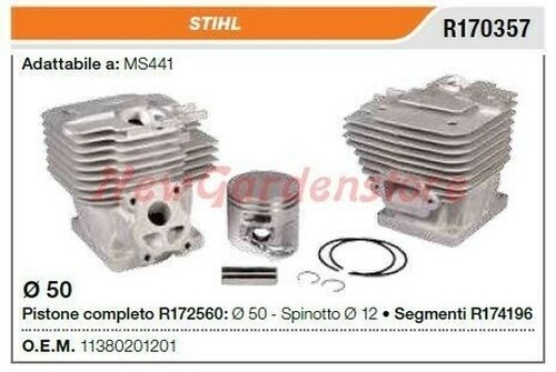 Cylindre piston segments stihl - cylindre,