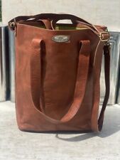 Sac À Main En Cuir Véritable Grain Fait Main Pour Femme 14"