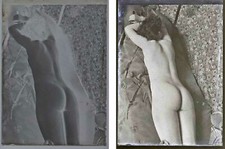 photo NEGATIF verre NU