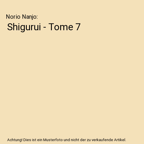 Shigurui tome norio nanjo - -,