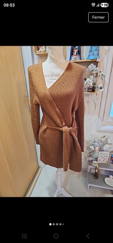 Robe pull promod marron 40 - marron.t,