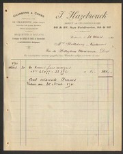 WATTRELOS (59) CHARBONS COKES BRIQUETTES BOULETS "J. HAZEBROUCK" en 1910