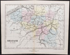 1866 - Belgique - Carte