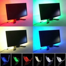 USB Alimenté Multi Couleurs RGB 100cm 39in Changeante LED Bande Éclairage Kit