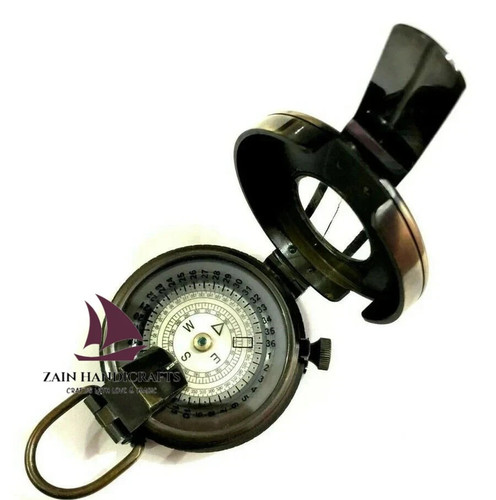 Boussole militaire laiton - boussole,