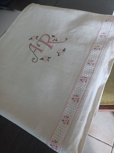 Drap ancien lin avec - ancien, en