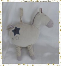 Doudou Peluche Cheval Ane Aimé et Céleste Musical Moulin Roty