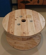 Touret bois massif table - en,