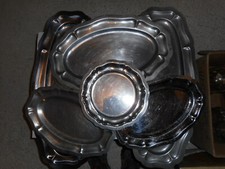 Service complet 6 Plats de service INOX Fêtes de Famille (Très Bon Etat)