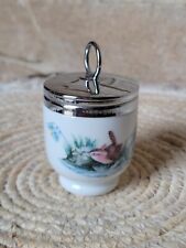 CUIT OEUF ROYAL WORCESTER PORCELAINE MADE IN ENGLAND DÉCOR OISEAUX 